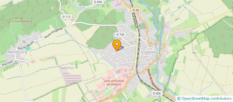 localisation de l'entreprise MONSIEUR JEREMY SOHN  INGWILLER