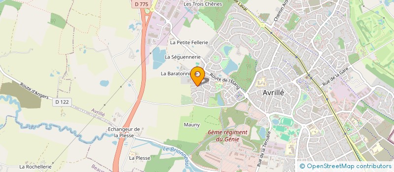 localisation de l'entreprise MONSIEUR JEREMY SORRIEUL à AVRILLE
