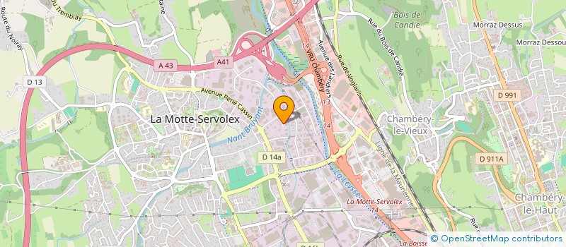 localisation de l'entreprise MONSIEUR JEREMY SOUFFERANT  LA MOTTE-SERVOLEX