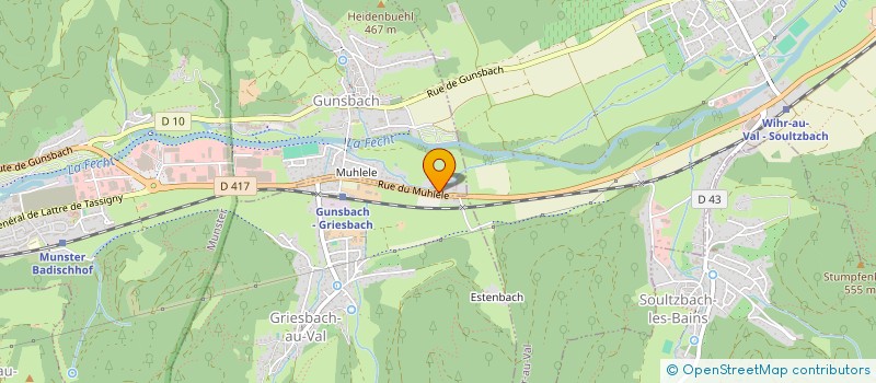localisation de l'entreprise MONSIEUR JEREMY STEMPFLIN  GUNSBACH