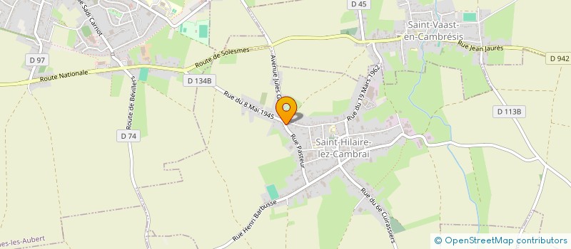 localisation de l'entreprise MONSIEUR JEREMY SUMERA  SAINT-HILAIRE-LEZ-CAMBRAI