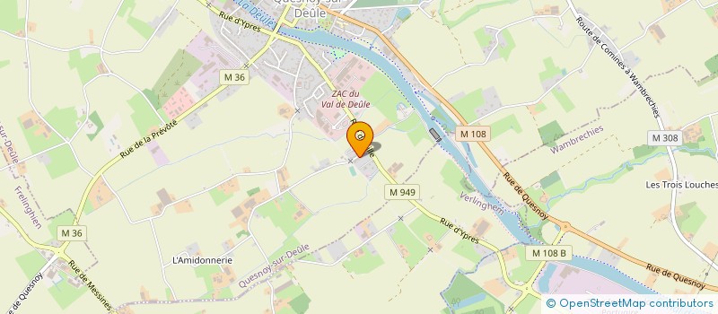 localisation de l'entreprise MONSIEUR JEREMY TAHON à QUESNOY-SUR-DEULE