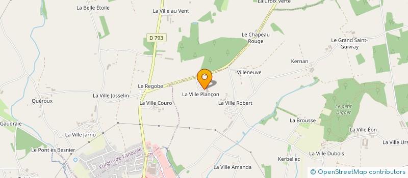 localisation de l'entreprise MONSIEUR JEREMY TANGUY  LA CROIX-HELLEAN