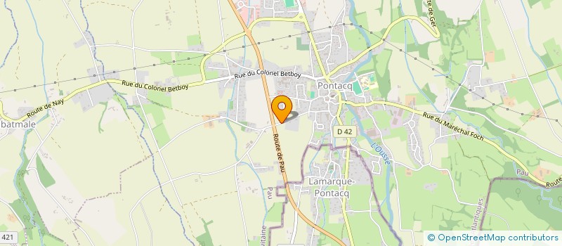 localisation de l'entreprise MONSIEUR JEREMY TEIRBROOD  PONTACQ