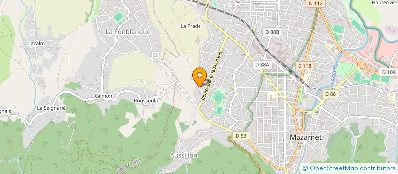 localisation de l'entreprise MONSIEUR JEREMY TERRAL  AUSSILLON