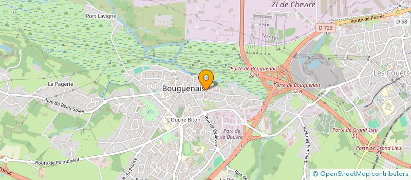 localisation de l'entreprise MONSIEUR JEREMY TERRIEN  BOUGUENAIS