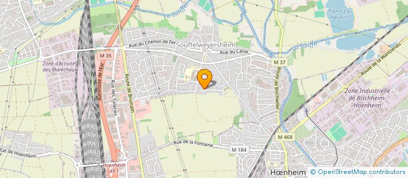 localisation de l'entreprise MONSIEUR JEREMY TERRIER  SOUFFELWEYERSHEIM