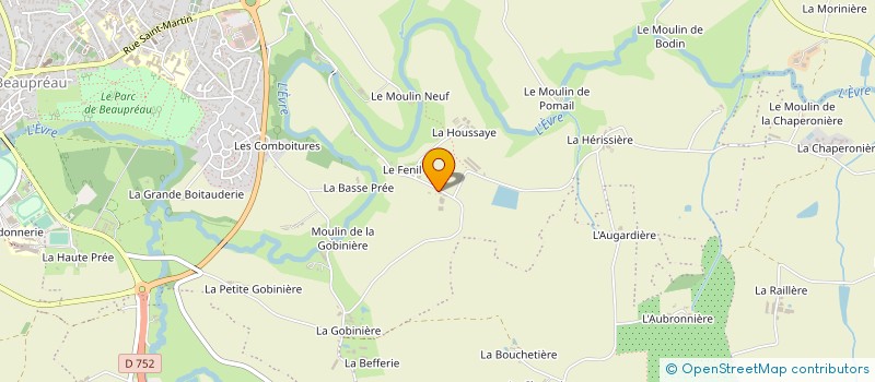 localisation de l'entreprise MONSIEUR JEREMY TESSIER à MONTREVAULT-SUR-EVRE