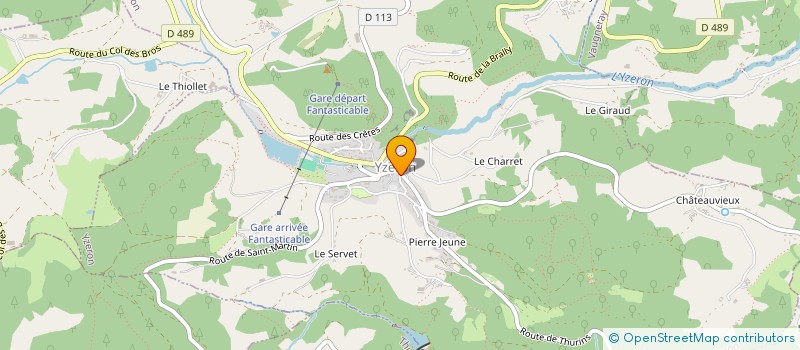 localisation de l'entreprise MONSIEUR JEREMY THIVEND-SCHNEIDER  YZERON