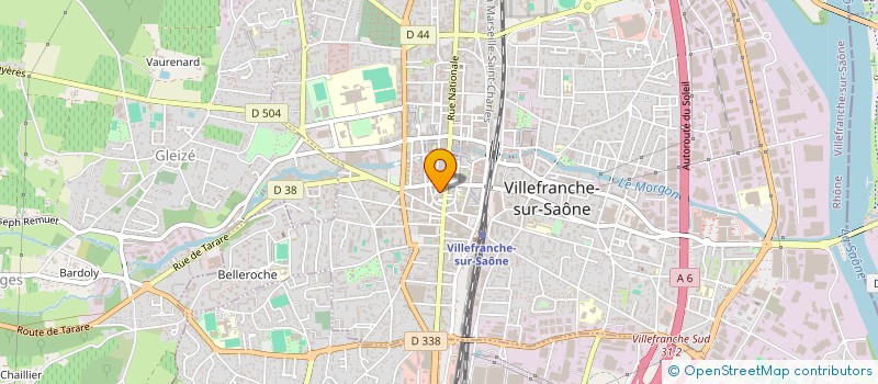 localisation de l'entreprise MONSIEUR JEREMY THOMAS à VILLEFRANCHE-SUR-SAONE