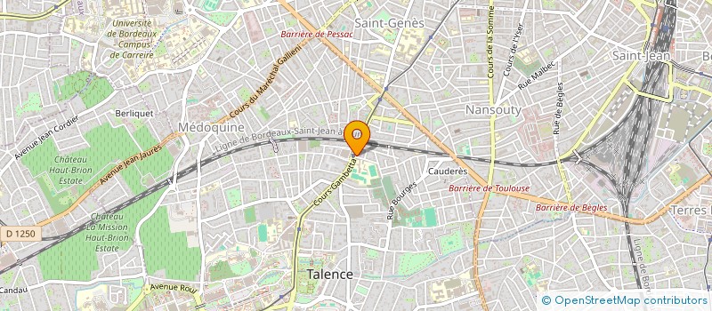 localisation de l'entreprise MONSIEUR JEREMY THOMAS à TALENCE