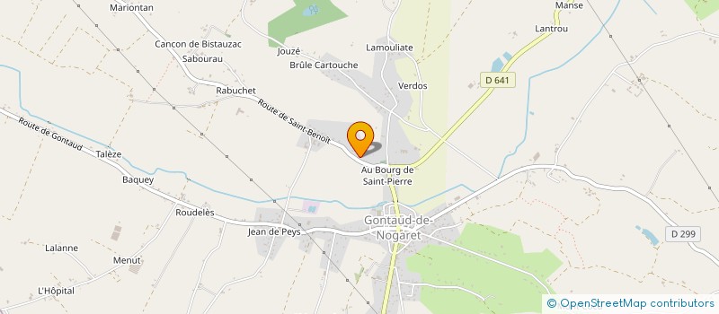 localisation de l'entreprise MONSIEUR JEREMY THOMAS  GONTAUD-DE-NOGARET