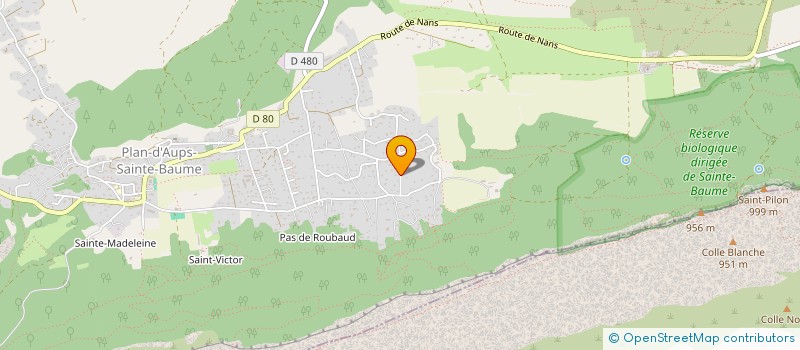 localisation de l'entreprise MONSIEUR JEREMY THUNE  PLAN-D'AUPS-SAINTE-BAUME