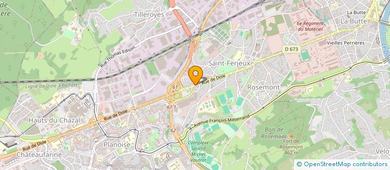 localisation de l'entreprise MONSIEUR JEREMY TISSERAND  BESANCON