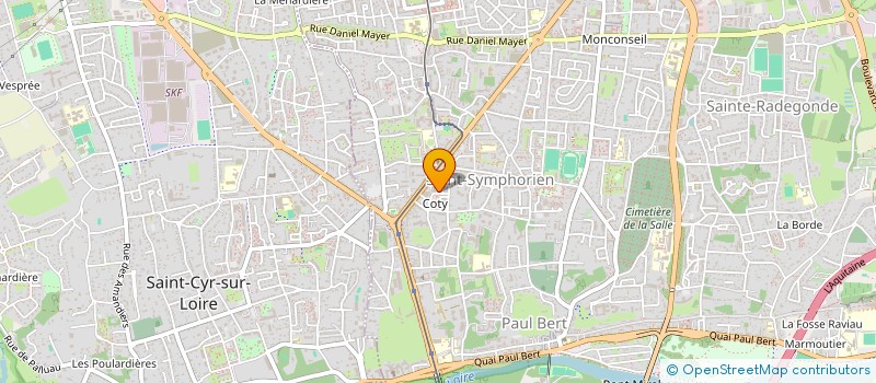 localisation de l'entreprise MONSIEUR JEREMY TONIET  TOURS