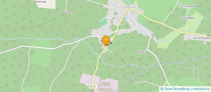 localisation de l'entreprise MONSIEUR JEREMY TRIMBUR  LANDIRAS