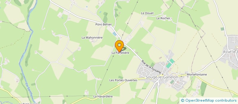 localisation de l'entreprise MONSIEUR JEREMY TROCHERIE  SOUGE LE GANELON