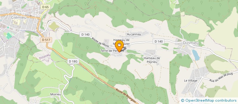 localisation de l'entreprise MONSIEUR JEREMY TROUILLET  DIZIMIEU