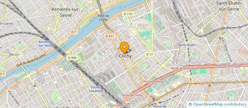 localisation de l'entreprise MONSIEUR JEREMY TUTZO à CLICHY