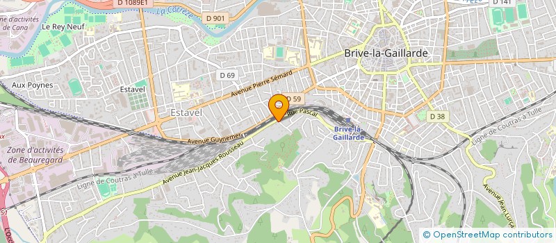 localisation de l'entreprise MONSIEUR JEREMY URBAIN  BRIVE-LA-GAILLARDE