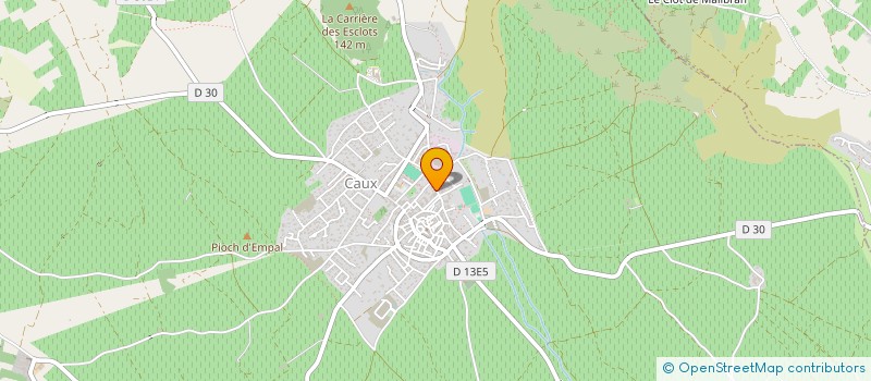 localisation de l'entreprise MONSIEUR JEREMY VAILHERE  CAUX