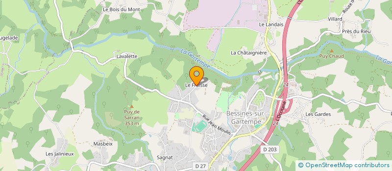 localisation de l'entreprise MONSIEUR JEREMY VALADON  BESSINES-SUR-GARTEMPE