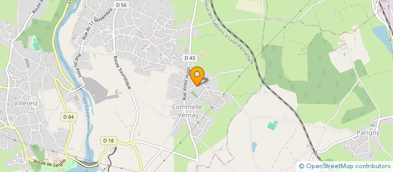 localisation de l'entreprise MONSIEUR JEREMY VALLEYRE  COMMELLE-VERNAY