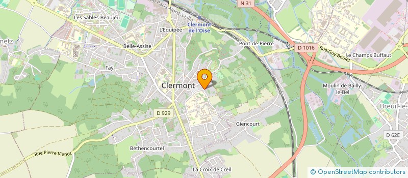 localisation de l'entreprise MONSIEUR JEREMY VAN HAMME  CLERMONT