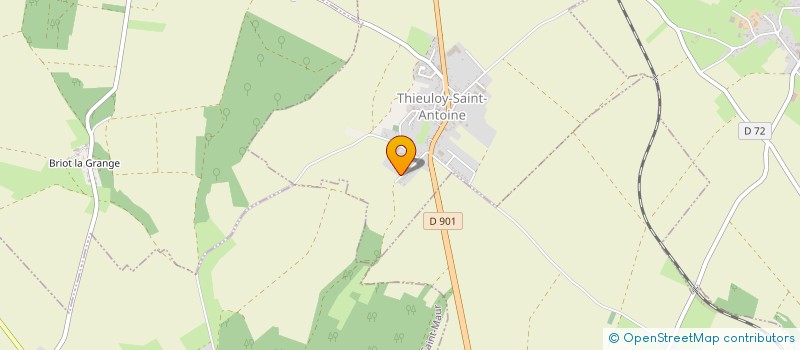 localisation de l'entreprise MONSIEUR JEREMY VANESSE  THIEULOY-SAINT-ANTOINE