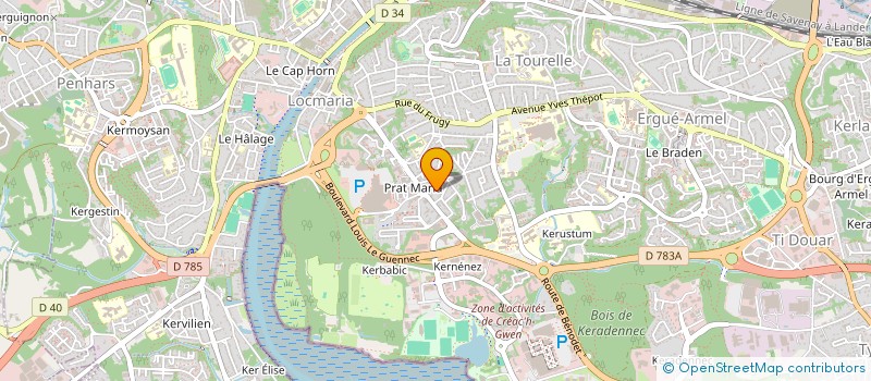 localisation de l'entreprise MONSIEUR JEREMY VAROQUIER  QUIMPER