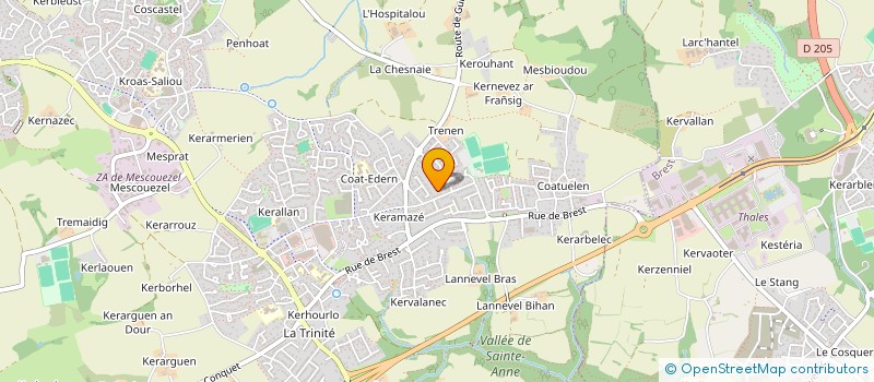 localisation de l'entreprise MONSIEUR JEREMY VAUTRIN  PLOUZANE