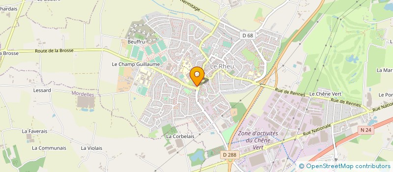 localisation de l'entreprise MONSIEUR JEREMY VAUVEL  LE RHEU