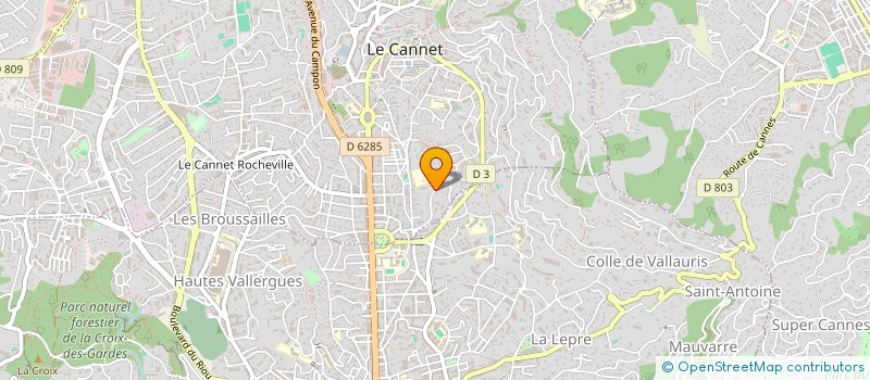 localisation de l'entreprise MONSIEUR JEREMY VIGOUROUX à LE CANNET