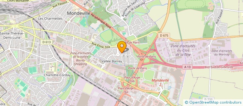 localisation de l'entreprise MONSIEUR JEREMY VIGOURT  MONDEVILLE