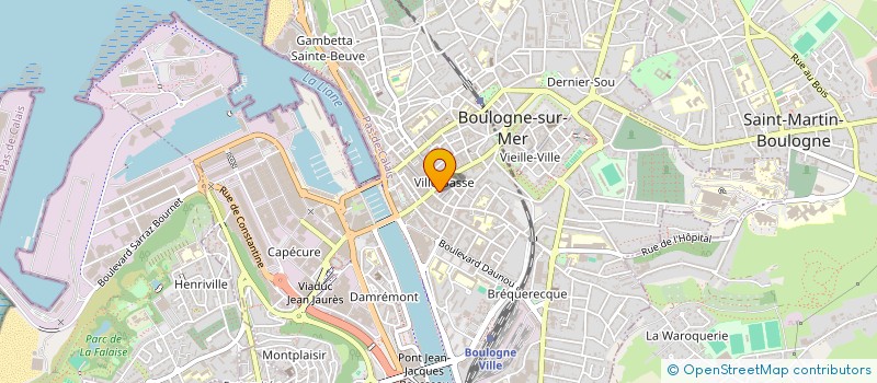 localisation de l'entreprise MONSIEUR JEREMY VIGREUX à BOULOGNE-SUR-MER