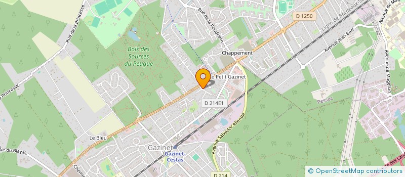 localisation de l'entreprise MONSIEUR JEREMY VINCENT  CESTAS