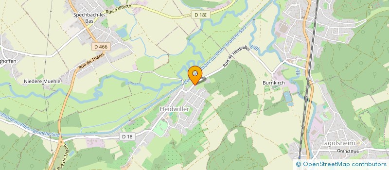 localisation de l'entreprise MONSIEUR JEREMY WAGNER  HEIDWILLER