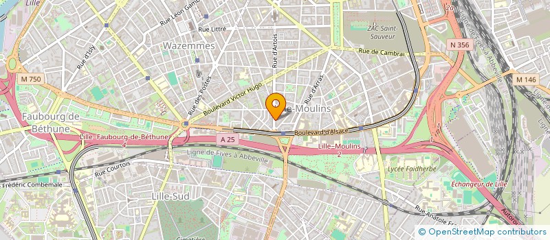 localisation de l'entreprise MONSIEUR JEREMY WAGNON à LILLE