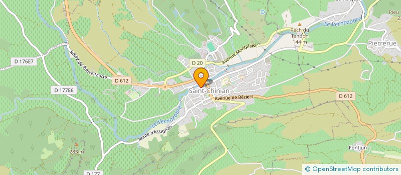 localisation de l'entreprise MONSIEUR JEREMY WAINFORD  SAINT-CHINIAN