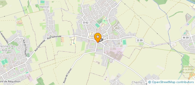 localisation de l'entreprise MONSIEUR JEREMY WATTRELOS  GONDECOURT