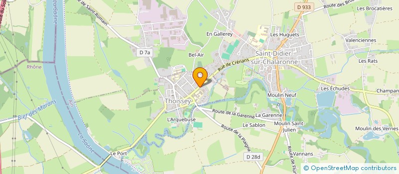 localisation de l'entreprise MONSIEUR JEREMY WILLOT  THOISSEY