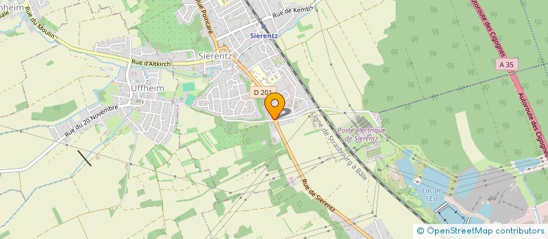 localisation de l'entreprise MONSIEUR JEREMY WOLFF  SIERENTZ