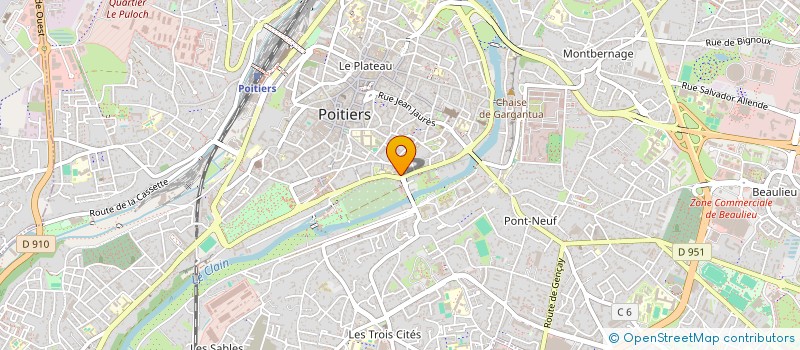 localisation de l'entreprise MONSIEUR JERERMY HELBERT  POITIERS