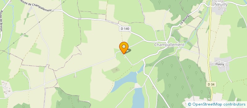 localisation de l'entreprise MONSIEUR JEROEN VAN STEENDEREN  CHAMPALLEMENT