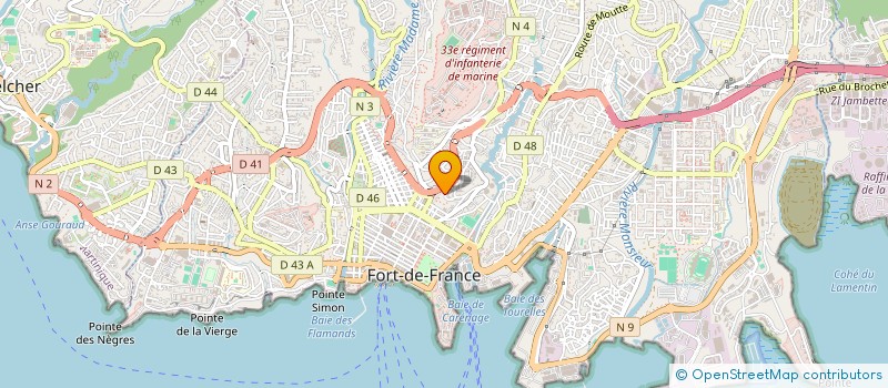 localisation de l'entreprise MONSIEUR JEROLD LESDEMA  FORT-DE-FRANCE