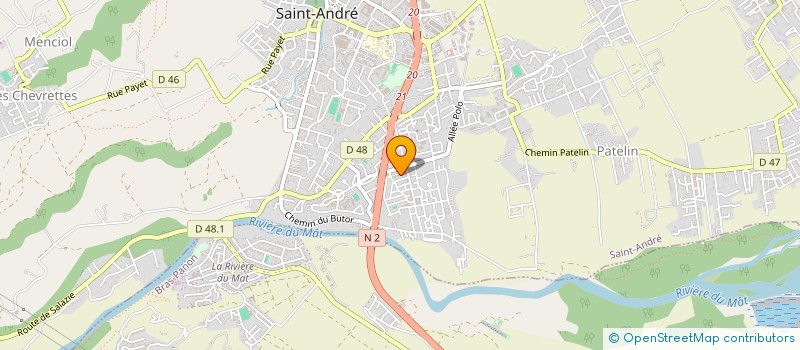 localisation de l'entreprise MONSIEUR JEROME ABELARD  SAINT-BENOIT