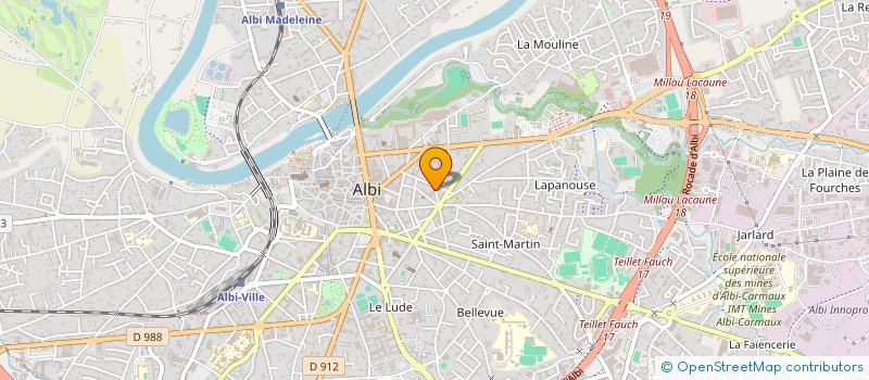 localisation de l'entreprise MONSIEUR JEROME ABELLO à ALBI