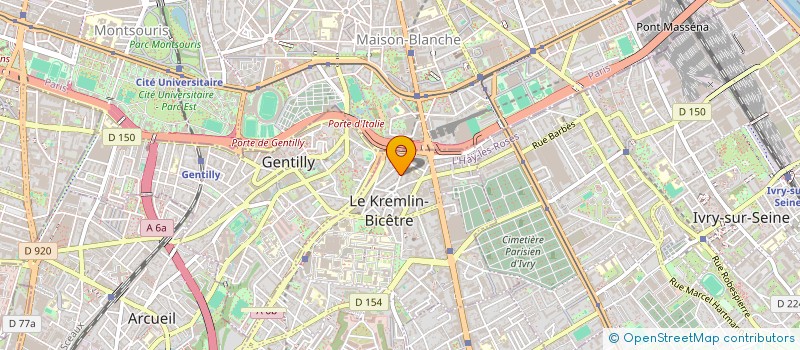 localisation de l'entreprise MONSIEUR JEROME ADAM  LE KREMLIN-BICETRE