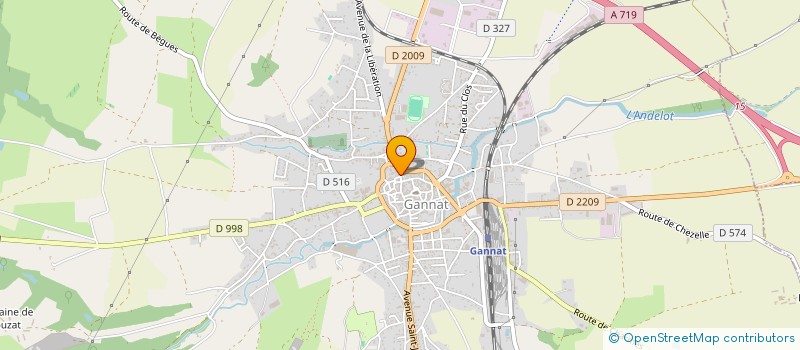 localisation de l'entreprise MONSIEUR JEROME ADVENIER à GANNAT