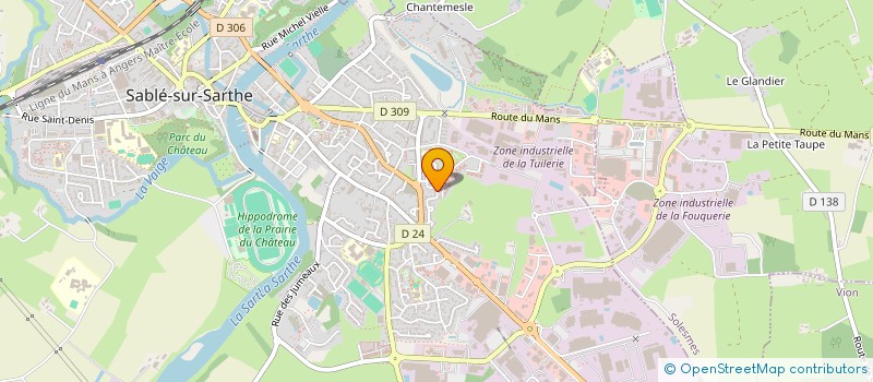 localisation de l'entreprise MONSIEUR JEROME AIGLEMONT  SABLE-SUR-SARTHE